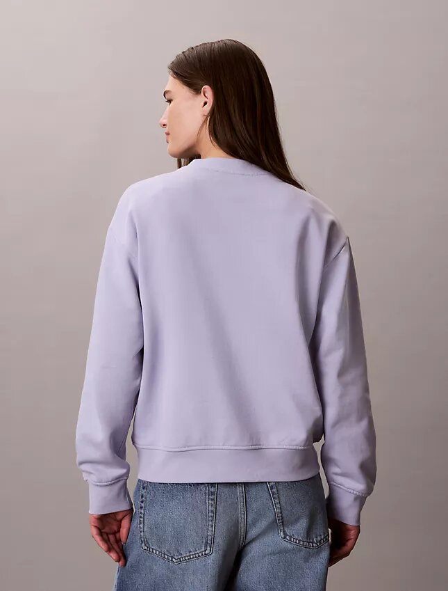 Sweat-shirt ample en molleton français Monologo Sweat-shirt ample en molleton français Monologo