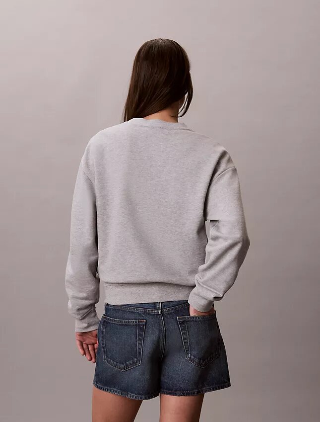 Sweat-shirt ample en molleton français Monologo Sweat-shirt ample en molleton français Monologo