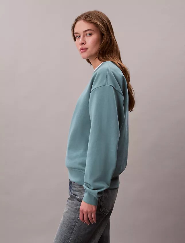 Sweat-shirt ample en molleton français Monologo Sweat-shirt ample en molleton français Monologo