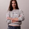 Sweat-shirt ample en molleton français Monologo Sweat-shirt ample en molleton français Monologo