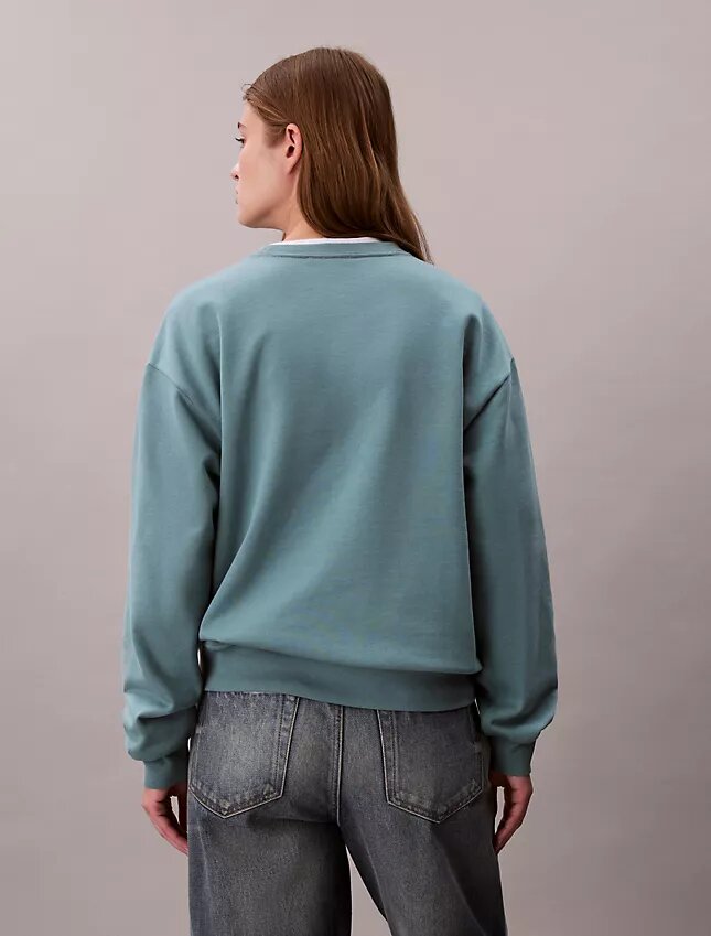 Sweat-shirt ample en molleton français Monologo Sweat-shirt ample en molleton français Monologo