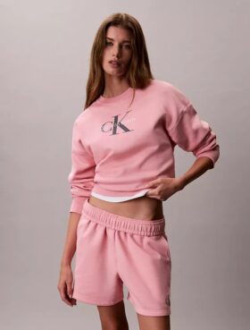 Sweat-shirt ample en molleton Monologo