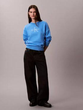 Sweat-shirt ample en molleton Monologo