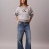 Sweat-shirt ample en molleton Monologo Sweat-shirt ample en molleton Monologo