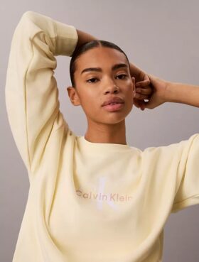 Sweat-shirt ample en molleton Monologo