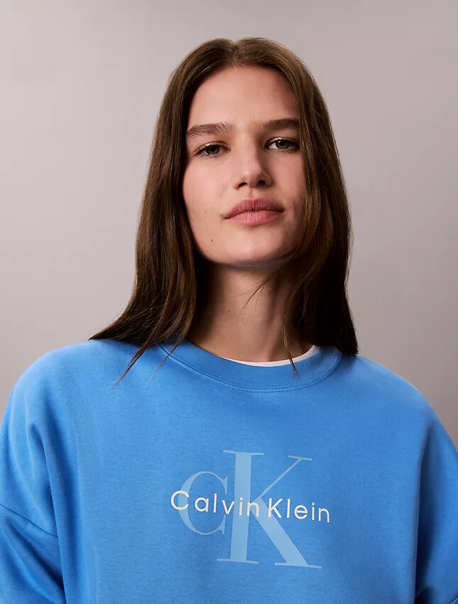 Sweat-shirt ample en molleton Monologo Sweat-shirt ample en molleton Monologo