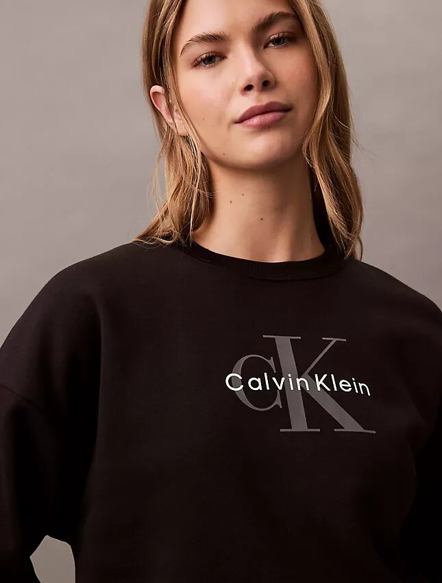 Sweat-shirt ample en molleton Monologo Sweat-shirt ample en molleton Monologo