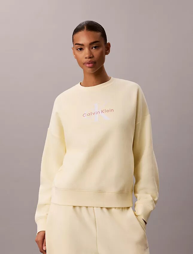 Sweat-shirt ample en molleton Monologo Sweat-shirt ample en molleton Monologo