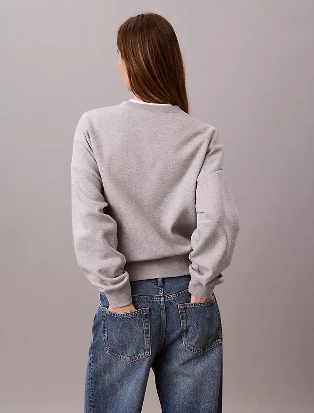 Sweat-shirt ample en molleton Monologo Sweat-shirt ample en molleton Monologo