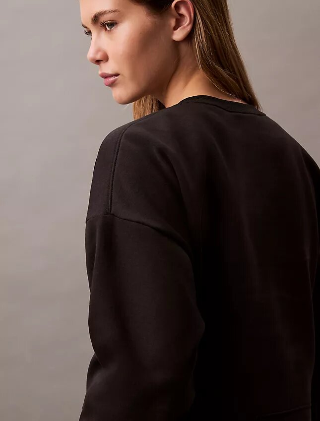 Sweat-shirt ample en molleton Monologo Sweat-shirt ample en molleton Monologo