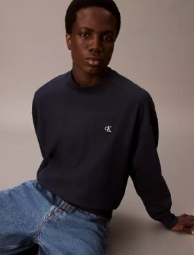 Sweat-shirt ample en tissu éponge haut de gamme