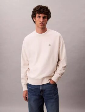 Sweat-shirt ample en tissu éponge haut de gamme