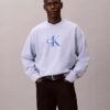 Sweat-shirt ample en tissu éponge haut de gamme avec logo Monogram Sweat-shirt ample en tissu éponge haut de gamme avec logo Monogram
