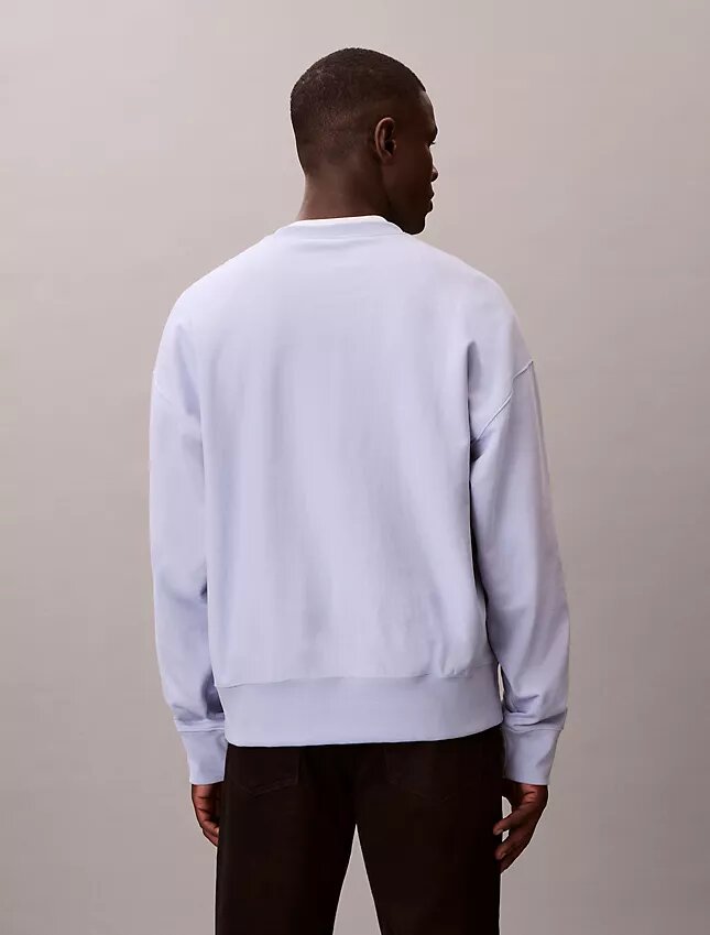 Sweat-shirt ample en tissu éponge haut de gamme avec logo Monogram Sweat-shirt ample en tissu éponge haut de gamme avec logo Monogram