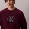 Sweat-shirt ample en tissu éponge haut de gamme Monologo Sweat-shirt ample en tissu éponge haut de gamme Monologo