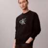 Sweat-shirt ample en tissu éponge haut de gamme Monologo Sweat-shirt ample en tissu éponge haut de gamme Monologo