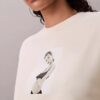 Sweat-shirt ample à motif graphique Kate Moss en tissu éponge Sweat-shirt ample à motif graphique Kate Moss en tissu éponge