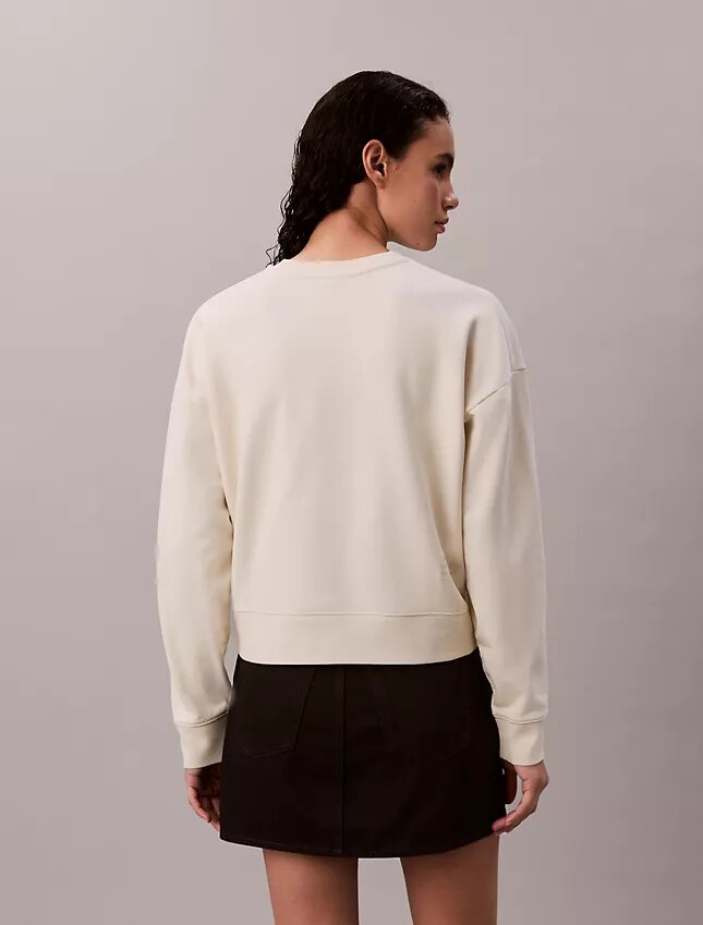 Sweat-shirt ample à motif graphique Kate Moss en tissu éponge Sweat-shirt ample à motif graphique Kate Moss en tissu éponge