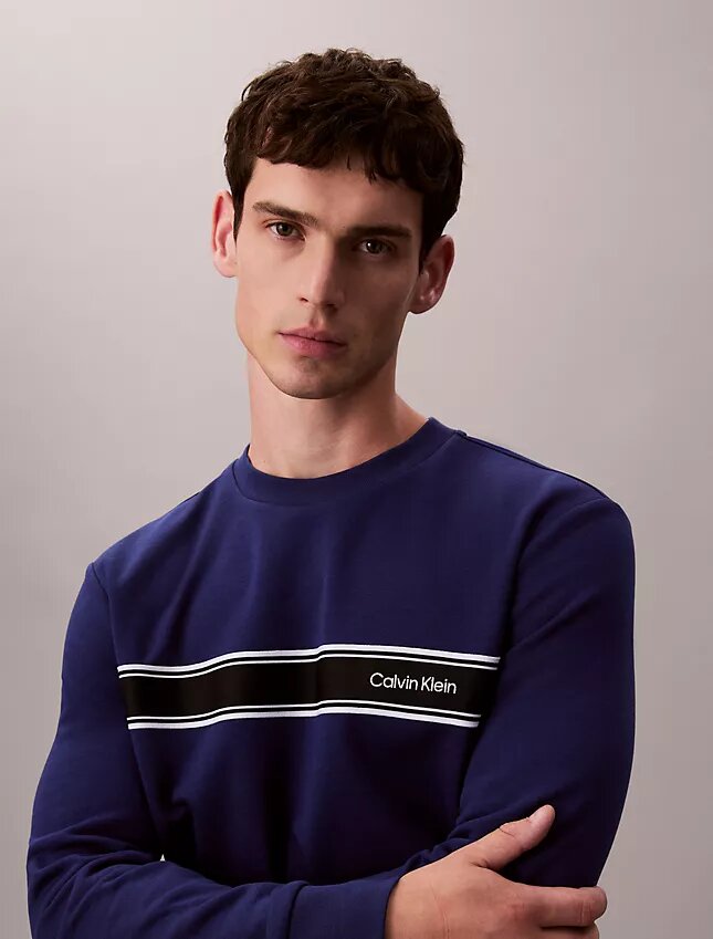 Sweat-shirt classique à rayures en molleton Sweat-shirt classique à rayures en molleton