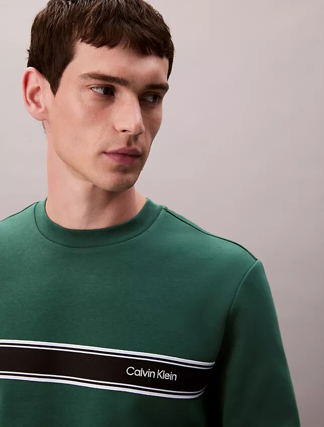 Sweat-shirt classique à rayures en molleton Sweat-shirt classique à rayures en molleton