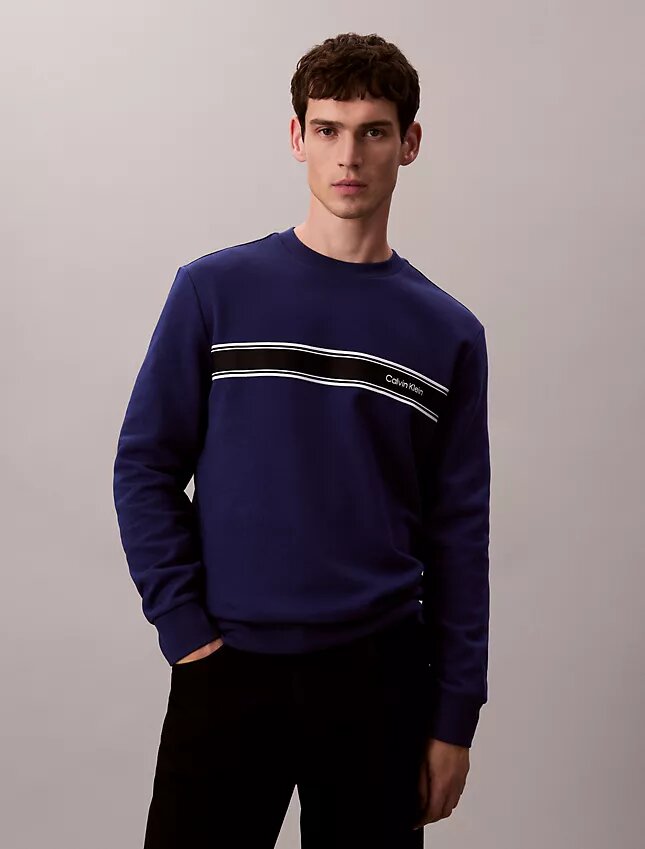 Sweat-shirt classique à rayures en molleton Sweat-shirt classique à rayures en molleton
