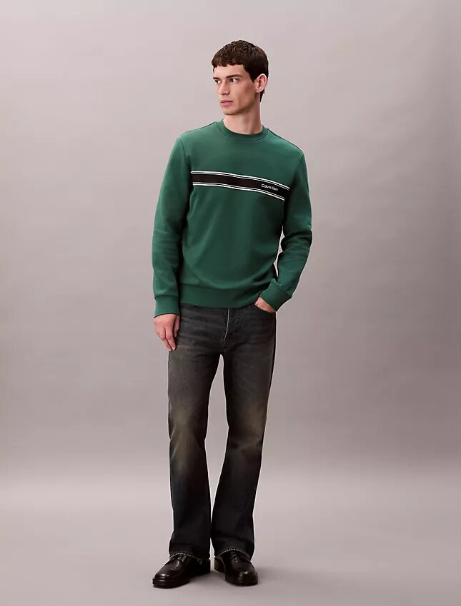 Sweat-shirt classique à rayures en molleton Sweat-shirt classique à rayures en molleton