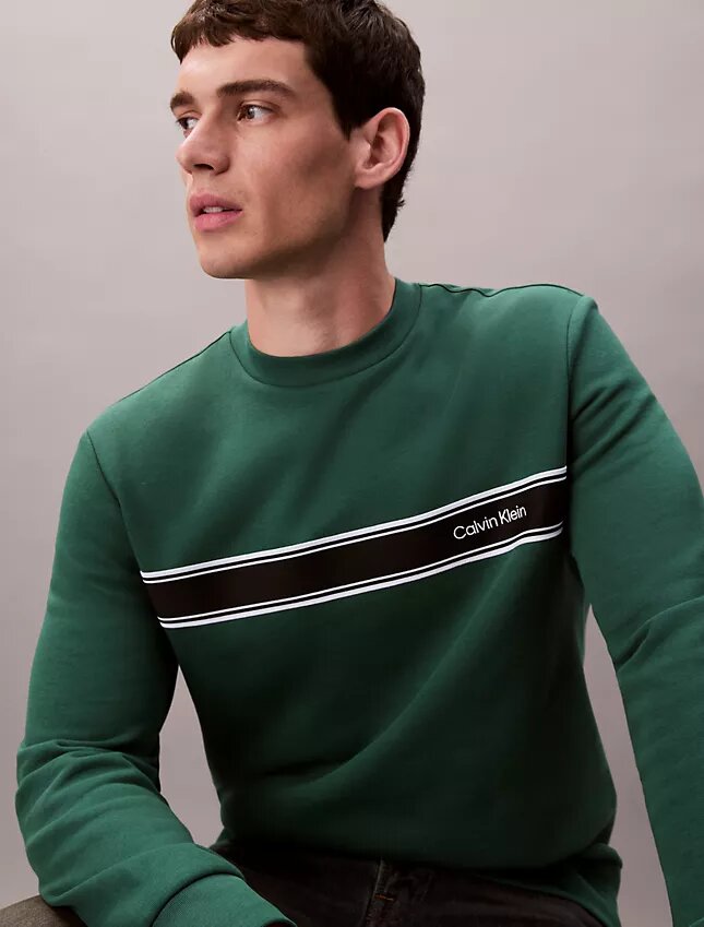 Sweat-shirt classique à rayures en molleton Sweat-shirt classique à rayures en molleton