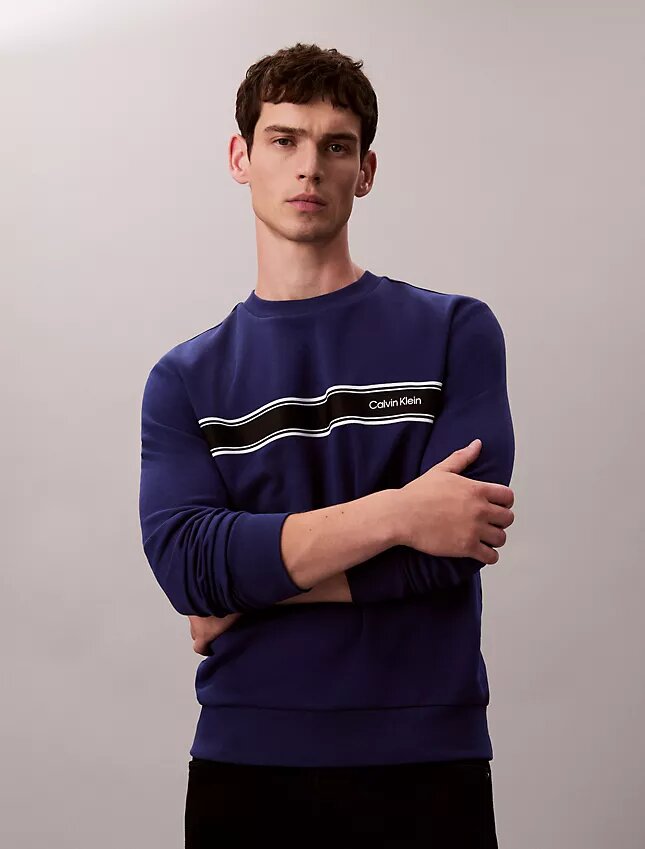 Sweat-shirt classique à rayures en molleton Sweat-shirt classique à rayures en molleton