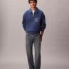 Sweat-shirt à col polo et fermeture à glissière quart de longueur avec logo Monogram Sweat-shirt à col polo et fermeture à glissière quart de longueur avec logo Monogram