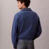 Sweat-shirt à col polo et fermeture à glissière quart de longueur avec logo Monogram Sweat-shirt à col polo et fermeture à glissière quart de longueur avec logo Monogram