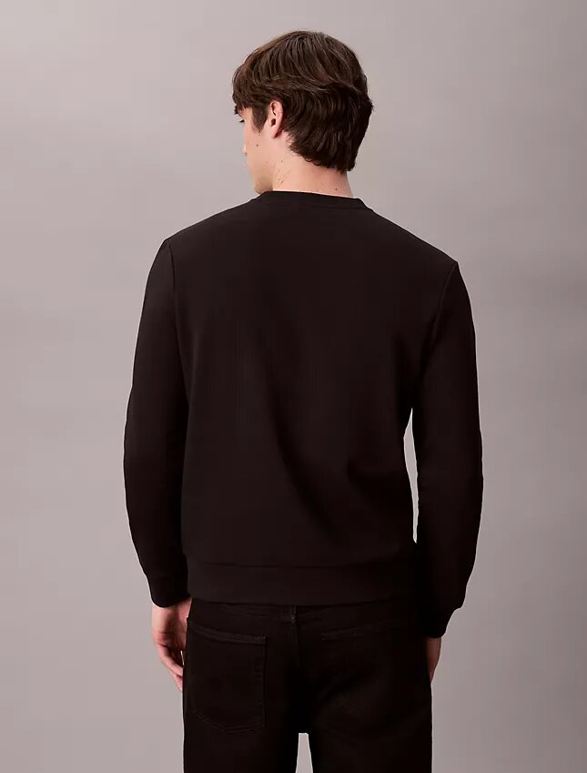 Sweat-shirt à col rond en molleton Monologo Sweat-shirt à col rond en molleton Monologo