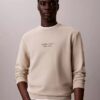 Sweat-shirt à col rond en tissu éponge avec logo Sweat-shirt à col rond en tissu éponge avec logo