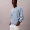 Sweat-shirt à col rond en tissu éponge avec logo Sweat-shirt à col rond en tissu éponge avec logo