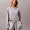 Sweat-shirt court décontracté en molleton français Sweat-shirt court décontracté en molleton français