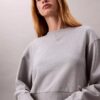 Sweat-shirt court décontracté en molleton français Sweat-shirt court décontracté en molleton français