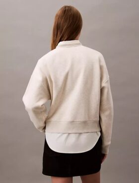 Sweat-shirt court en molleton Monogram