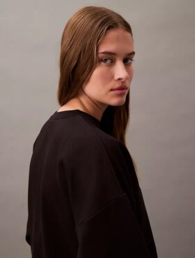 Sweat-shirt court en molleton Monogram