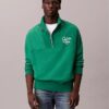 Sweat-shirt décontracté en polaire haut de gamme avec fermeture à glissière quart de longueur Sweat-shirt décontracté en polaire haut de gamme avec fermeture à glissière quart de longueur