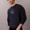 Sweat-shirt décontracté en tissu éponge haut de gamme avec logo Monogram Sweat-shirt décontracté en tissu éponge haut de gamme avec logo Monogram