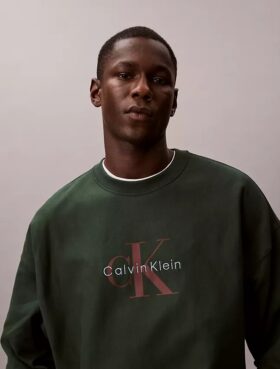 Sweat-shirt décontracté en tissu éponge haut de gamme avec logo Monogram