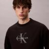 Sweat-shirt décontracté en tissu éponge haut de gamme avec logo Monogram Sweat-shirt décontracté en tissu éponge haut de gamme avec logo Monogram