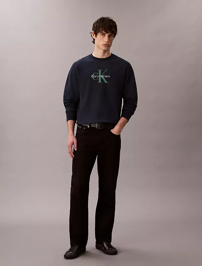Sweat-shirt décontracté en tissu éponge haut de gamme avec logo Monogram Sweat-shirt décontracté en tissu éponge haut de gamme avec logo Monogram