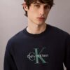 Sweat-shirt décontracté en tissu éponge haut de gamme avec logo Monogram Sweat-shirt décontracté en tissu éponge haut de gamme avec logo Monogram