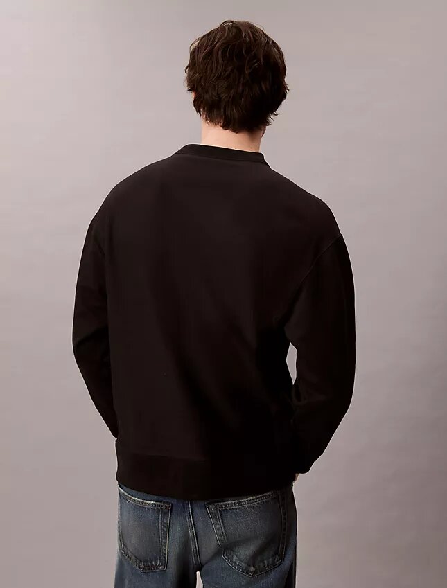 Sweat-shirt décontracté en tissu éponge haut de gamme avec logo Monogram Sweat-shirt décontracté en tissu éponge haut de gamme avec logo Monogram