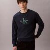 Sweat-shirt décontracté en tissu éponge haut de gamme avec logo Monogram Sweat-shirt décontracté en tissu éponge haut de gamme avec logo Monogram