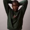 Sweat-shirt décontracté en tissu éponge haut de gamme avec logo Monogram Sweat-shirt décontracté en tissu éponge haut de gamme avec logo Monogram