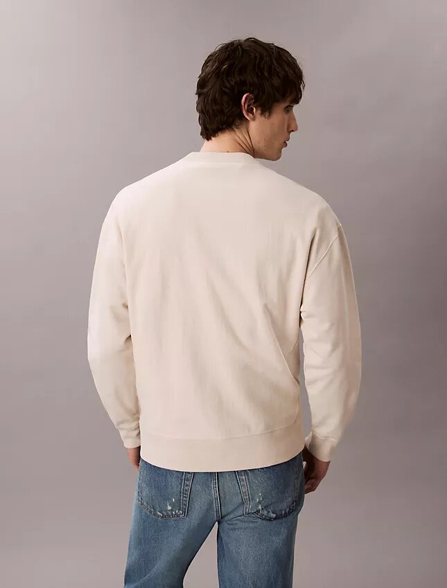 Sweat-shirt décontracté en tissu éponge haut de gamme avec logo Monogram Sweat-shirt décontracté en tissu éponge haut de gamme avec logo Monogram