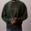 Sweat-shirt décontracté en tissu éponge haut de gamme avec logo Monogram Sweat-shirt décontracté en tissu éponge haut de gamme avec logo Monogram