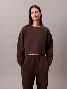 Sweat-shirt de nuit en molleton matelassé Sweat-shirt de nuit en molleton matelassé