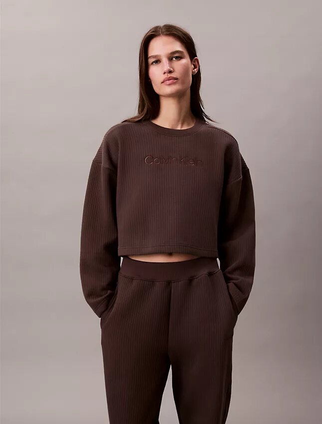 Sweat-shirt de nuit en molleton matelassé Sweat-shirt de nuit en molleton matelassé